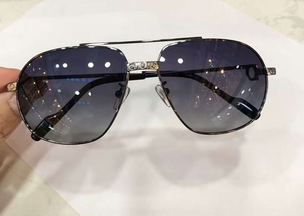 

shaded sunglasses sonnenbrille pilot grey mens new men sunglasses box gold sole glasses occhiali in da aumgl, White;black