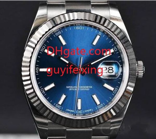 

2017 mens classic watches 116334 blue dial asia 2813 movement date calendar stainless steel automatic chronometer men man watch wristwatch, Slivery;brown