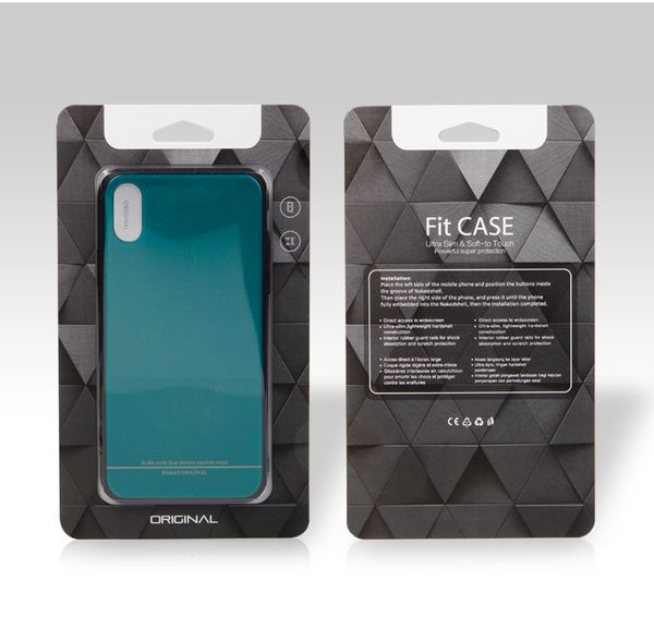 

100 pcs wholesale retail packaging box for phone case custom box for iphone 8 note8 iphone x universal mobile phone cover packing box