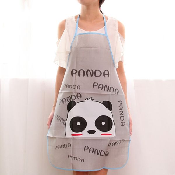 

lovely cartoon apron sleeveless waterproof anti-oil aprons kitchen cooking waist bib creative women apron household