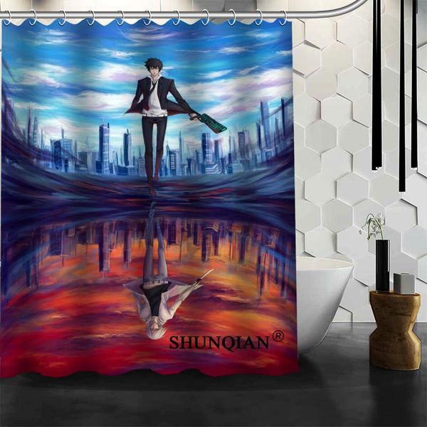 

psycho pass shower curtain bath screens modern polyester fabric customized bath curtain