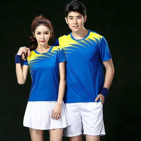 

new 2018 men women couple tennis shirts badminton shirt ,sports badminton t-shirt, table tennis jersey , tennis wear dry-cool shirt clothing, White;black