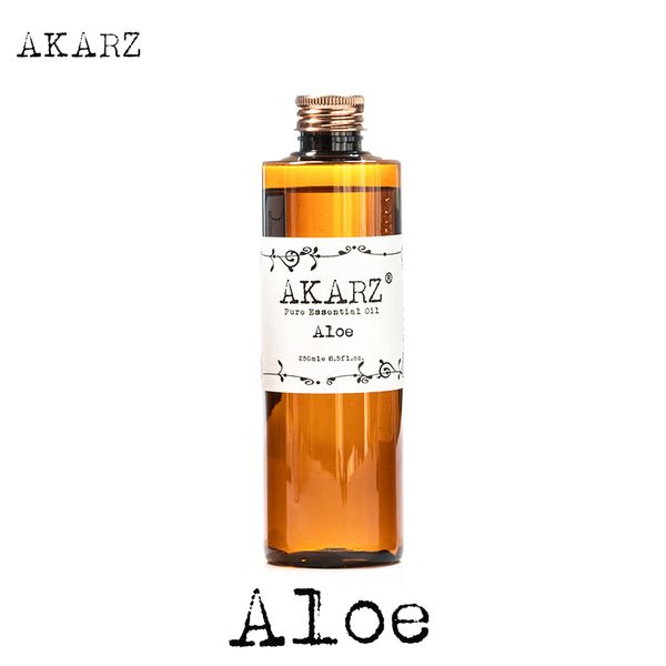 Óleo de Aloe AKARZ Famosa Marca Aromaterapia Natural de Alta-capacidade da Pele Cuidados Com O Corpo Massagem Spa Aloe Óleo Essencial