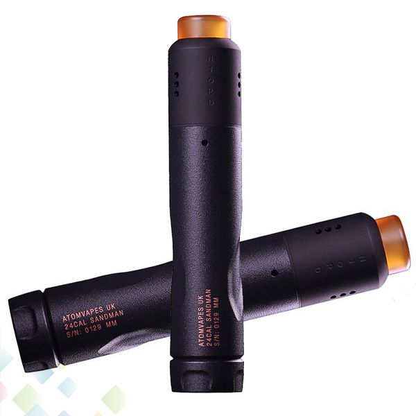 

Authentic ATOM Sandman Mech Kit with Njord RDA Tank Atomizer with Resin Firing Button Powered by Single 18650 Battery Ecig DHL Free
