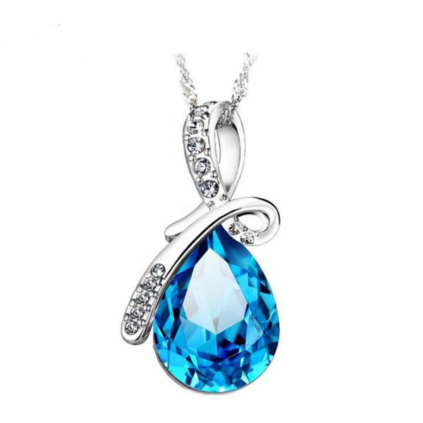 

925 sterling silver jewelry fashion women lovely beautiful pendant necklace korean jewelry wholesale item
