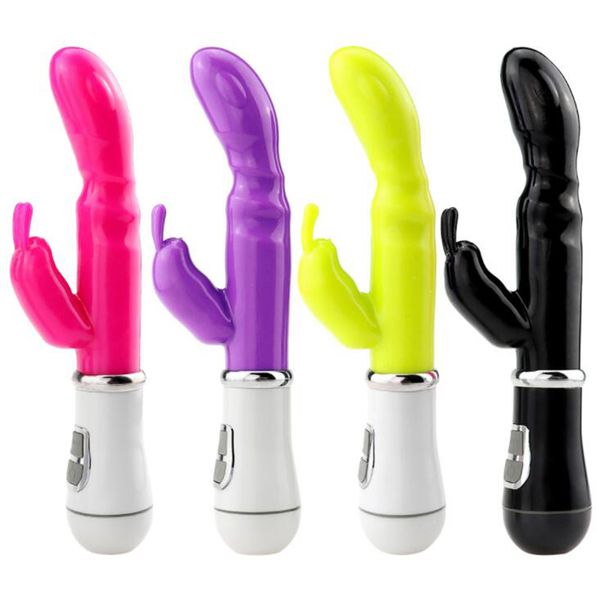 Brinquedos sexuais Para As Mulheres Erótico Clitóris Coelho Silicone Vibrador Dildo Poderoso Ponto G varinha mágica Vibração Adulto Flertar Jogo Lésbica