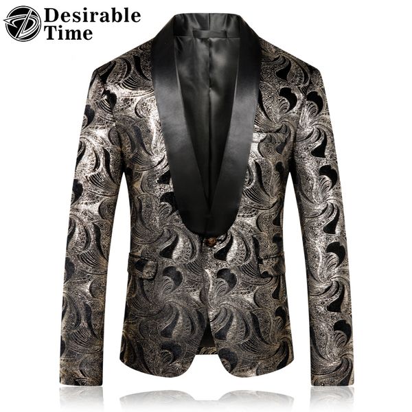 

мужской цветочной печатной blazer куртка slim fit воротник мужчины платье партии куртка 4xl 5xl вскользь пром пиджаки для мужчин dt469, White;black