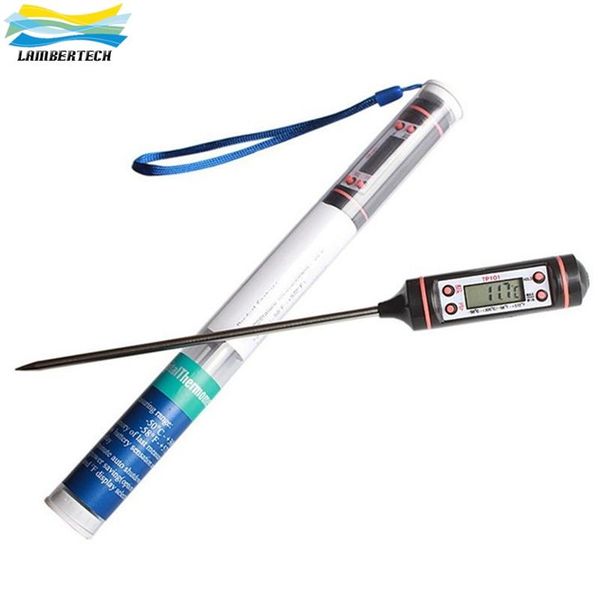 

digital thermometer meat food selectable sensor thermometers kitchen cooking food probe bbq cooking heat indicator tp101 wholesale