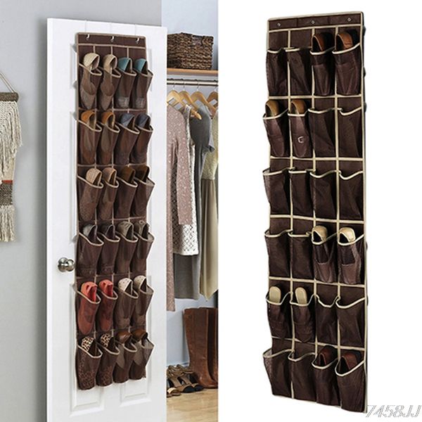 

20 pockets hanging storage bag door holder shoes storage holder organizing bag with hooks space saver home organizer