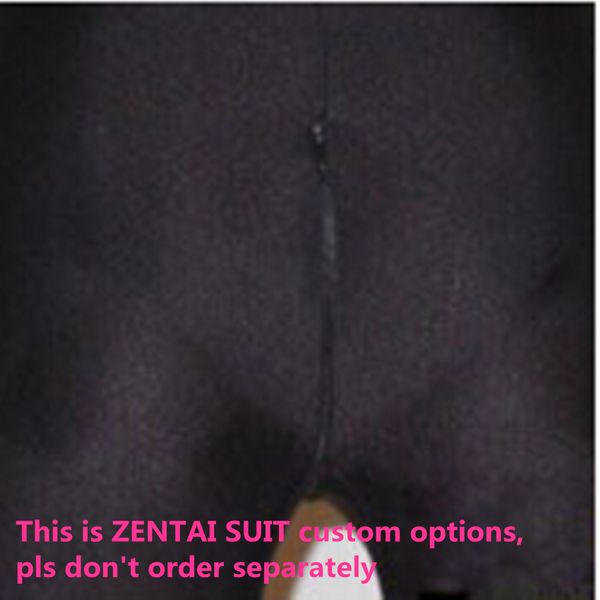 

2-002 customize option of crotch zipper for man or women and crotch zipper about 30cm from front to back, Black