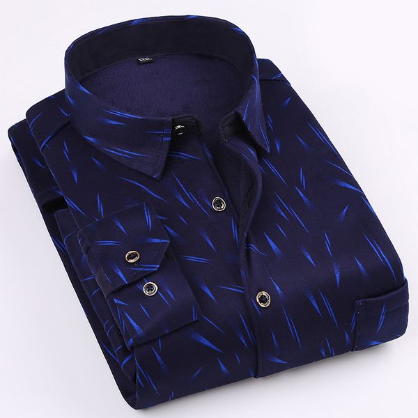 

batmo 2018 new arrival winter thicked plaid casual shirts men,men's printed warm shirts ,plus-size cs16, White;black