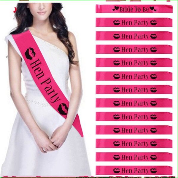 

bride to be satin sash for bachelorette nights bridal favor wedding accessories with white letter hen party events supplies 1 8ap yy