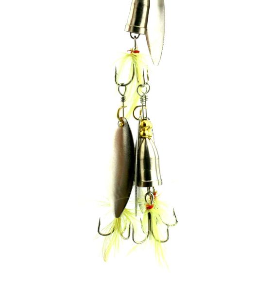 

10pcs приманки spinners, spinnerbaits, металлические рыболовные ложки приманки 6g рыболовные крючки с перьями хвост петуха рыболовные приман