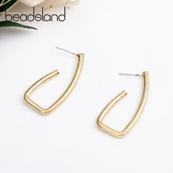 

beadsland drop earrings metal geometric deign fashion punk women girls dancing party christmas gift 39299, Silver