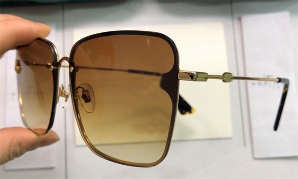 

wholesale new fashion designer sunglasses 2200 square frameless popular avant-garde summer style uv400 protection eyewear, White;black