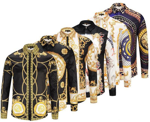 

Brand new lim men hirt 3d floral printing long leeve men dre hirt men 039 medu a ca ual hirt