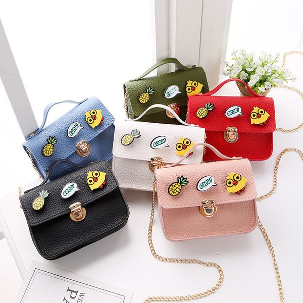 

Новейшая Мода Весна Дети Сумочка Для Девочек Маленькая Сумка Курица Ананас Значо