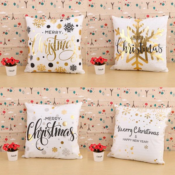 

Whole alechri tma nowflake gold blocking oft pillow ca e cartoon pillow creative home pillowca e ofa decoration home office textileari13