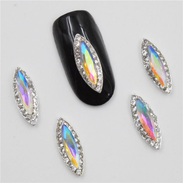 

10psc new color rhinestones 3d nail art decorations,alloy nail charms,nails rhinestones supplies #622-629, Silver;gold