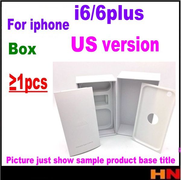 

1pcs high Quality For iPhone 6 6p plus US Version Empty Phone Package Packing Box Case Without Accessories phone box protectors