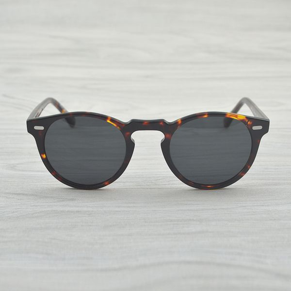 

урожай поляризованные lense оливер очки грегори пек марка дизайнер мужчин женщин sunglass ov5186 ретро солнцезащитные очки gafas óculos, White;black