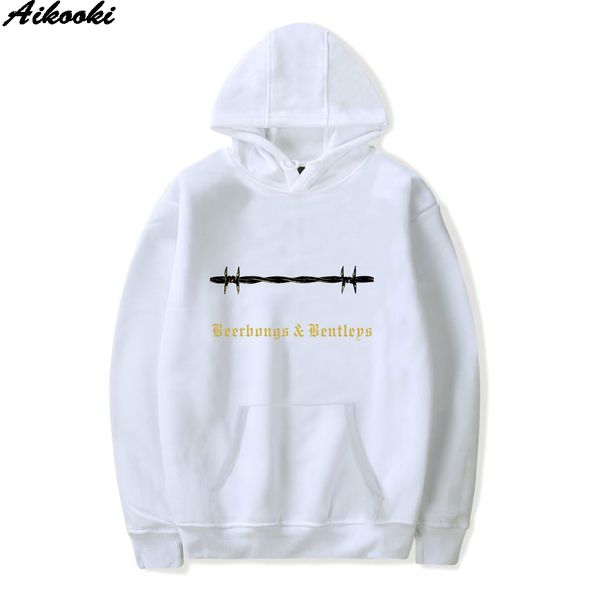 

Aikooki 2018 Winter Fashion Malone Hooded Men/Women Sweatshirts Casual Hoodies Print Post Malone Hoodies Men's Clothing