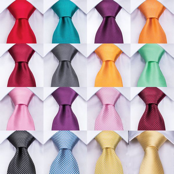 

2018 new listingsolid color silk tie mens tie set jacquard woven necktie men's tie set business party work wedding, Black;blue