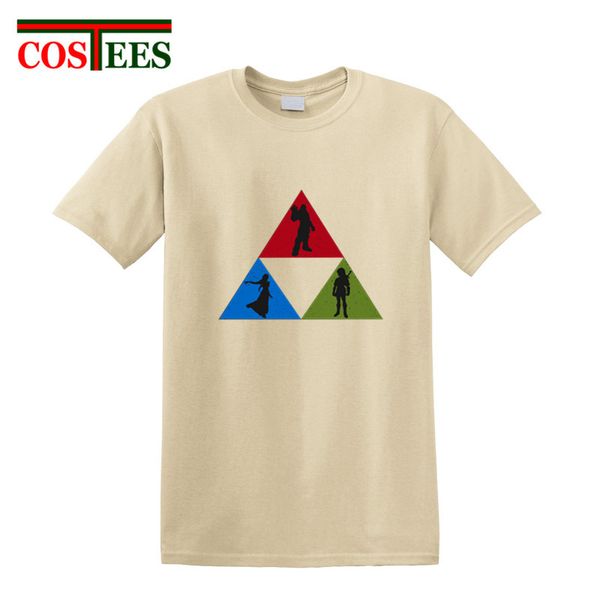 

zelda triforce courage power wisdom t shirts men the legend of zelda t-shirt 2018 vestido verano harajuku tees hombres camisetas, White;black