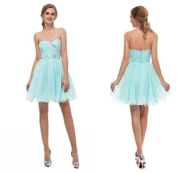 

short chiffon bridesmaid dresses mint green a line junior homecoming dress beaded country style maid of honor wedding party dress, White;pink