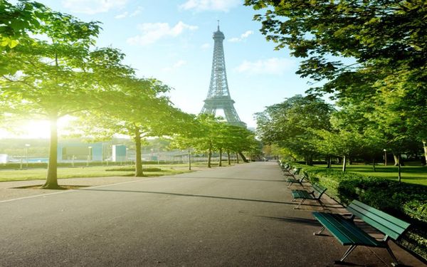 

3d wallpaper mural decor p backdrop original paris eiffel tower street view tv background wall wallpaper mural painting for living room