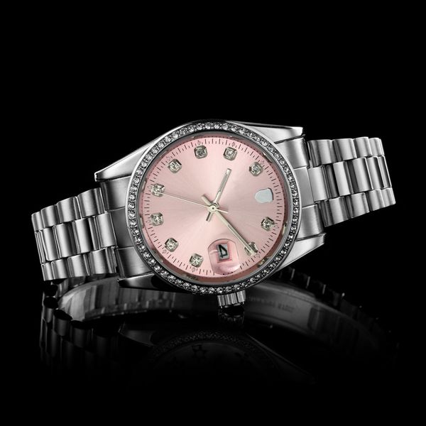 

2018 Women watch Auto Date Luxury Watches Stainless Steel Band Top Brand Business Wristwatches for Women rolejes clock