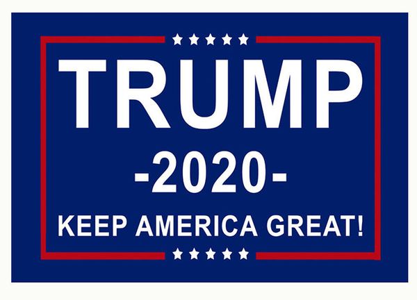 

Горячая 90 * 150 см Трамп 2020 флаг двусторонняя печатные флаги Дональда держать Амери