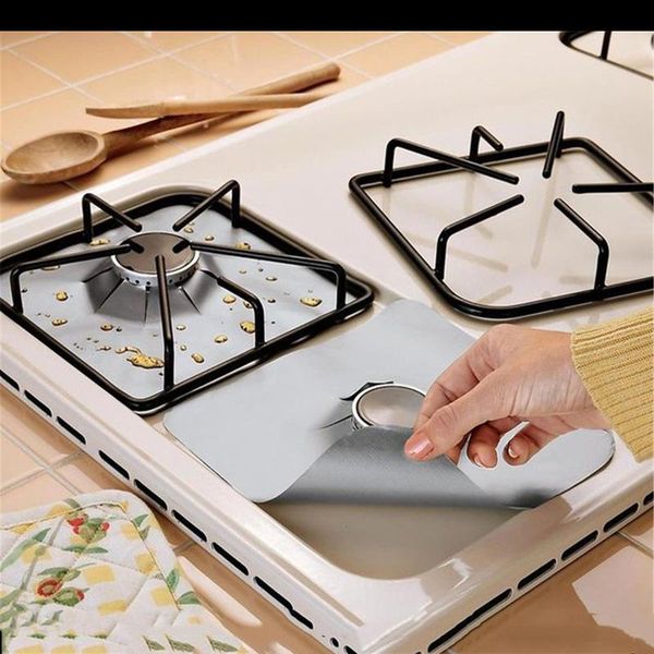 2020 Reusable Aluminum Foil Gas Stove Burner Cover Remove Surface