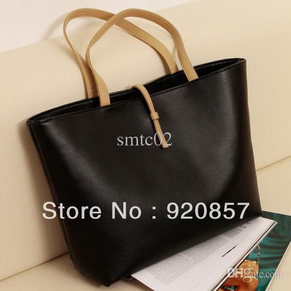 

black leather fashion lady ladies women woman shoulder handbag bag