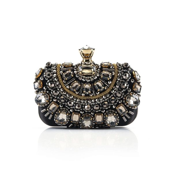

it's yiiya womens evening bags handbag beaded pearl clutch bags crystal purse hb019