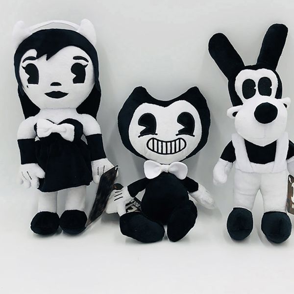

бенди борис алиса ангел плюшевые куклы чернила машина мягкие чучела триллер рисунок игрушки для детей взрослых рождество хэллоуин подарки 30