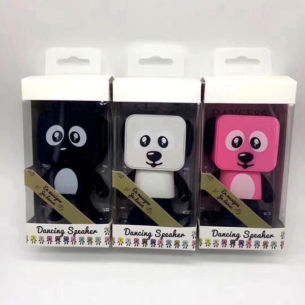 

Smart dancing dog peaker mini cartoon bluetooth dance robot dog peaker lovely for the children gift dhl free