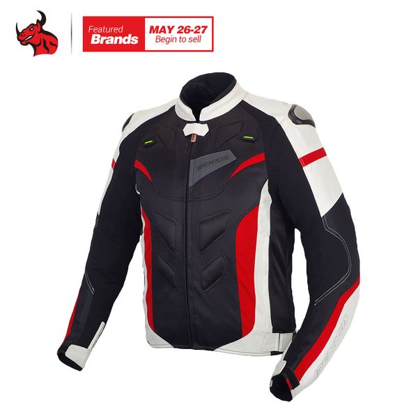 

benkia men motorcycle jacket racing jacket spring summer autumn removable liner veste coat reflective racing riding moto