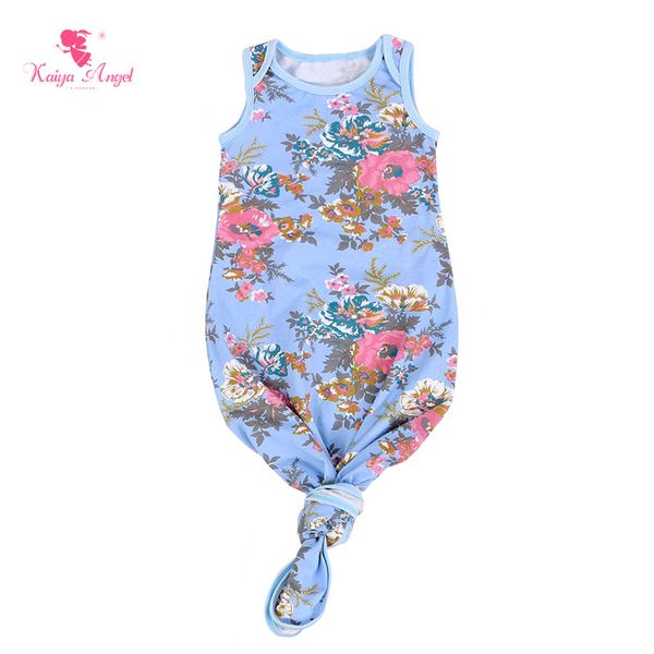 

kaiya angel baby sleep gown sleeveless infant sleep gowns solid color tie gown sack boys girls clothes 0-24m