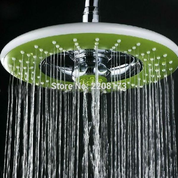 

promotions 8 lnch multifunctional plastic pressurized spray shower single, 1/2 connection abs round spray rain rainfall top