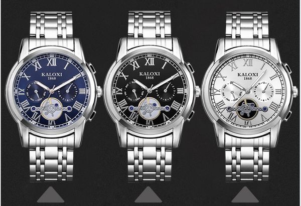 

Men's leisure watch, steel band Shiying, night light