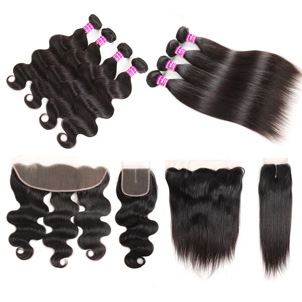 Cheap Brazilian Virgin Hair Wefts Straight Weave Bundles With
