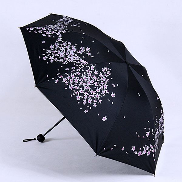 

2017 new romantic sakura design umbrella fashion women sun umbrellas female sunny rain parapluie cherry blossom parasol us074