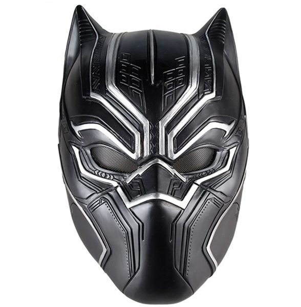

black panther masks movie fantastic four cosplay men's latex party mask for halloween cosplay-props marvel superhero figure
