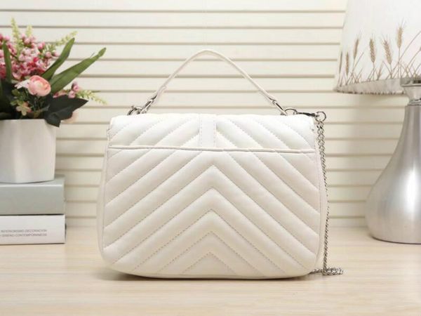 

женщины кожаных сумок высокого качества цепи лоскутная новые сумки в стиле известных женщин сумки на ремне женщина bolsos mujer 52073 #