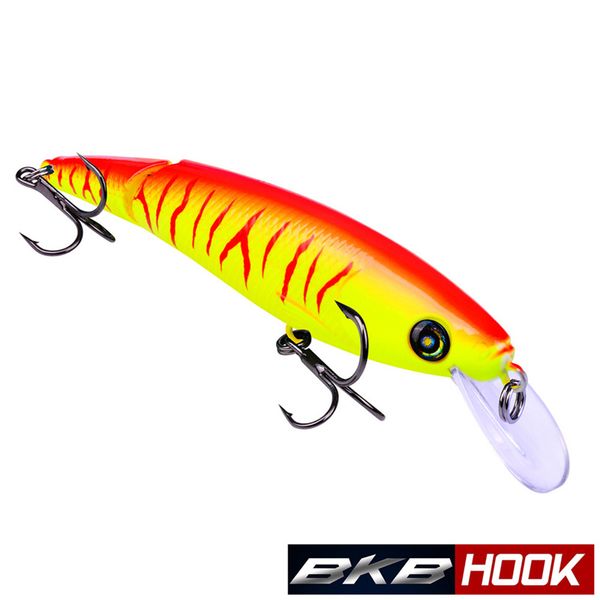 

abs plastic trout fishing lure 2 segments laser crankbait 13g 10.5cm vivid artificial half-tard fish bait
