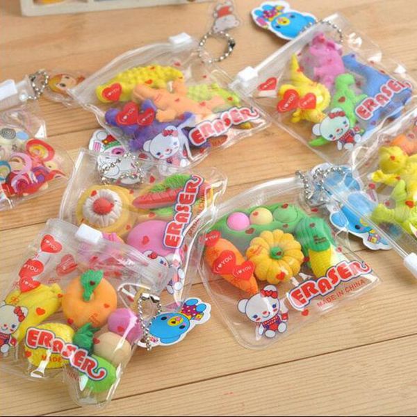 

novelty big fruit cuisine shape eraser rubber eraser primary school student prizes promotional gift stationery