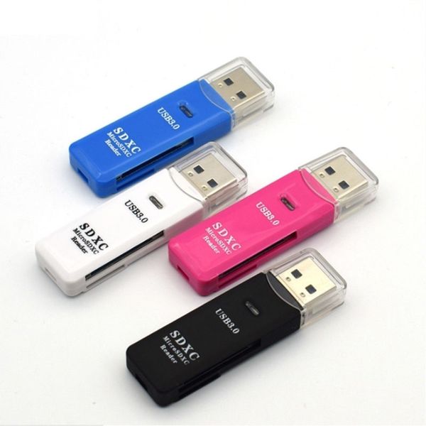 Schneller Super-High-Speed-USB 3.0 Micro SDXC SD TF-Speicherkartenleser-Brenner-Adapter DHL FEDEX EMS KOSTENLOSER VERSAND