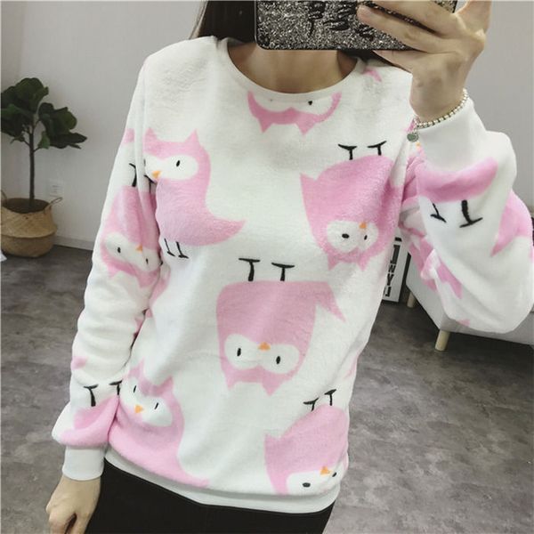 

Women 'S Cute Print Hoodie Winter Long Sleeve Casual Sweatshirt Moleton Women 'S Oversized Clothing New