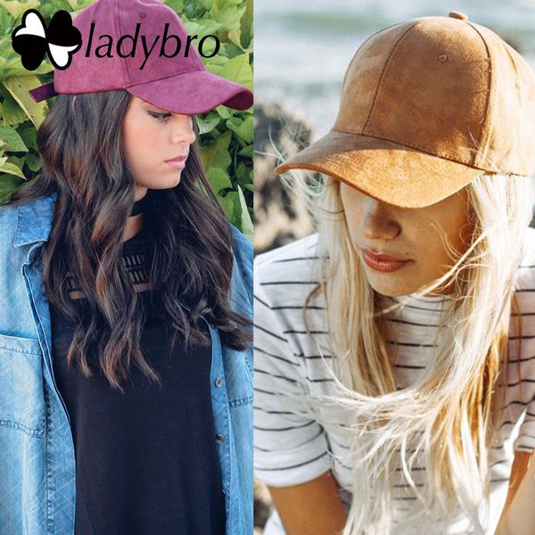 Ladybro High Quality Baseball Cap Casual Brand Women Men Black